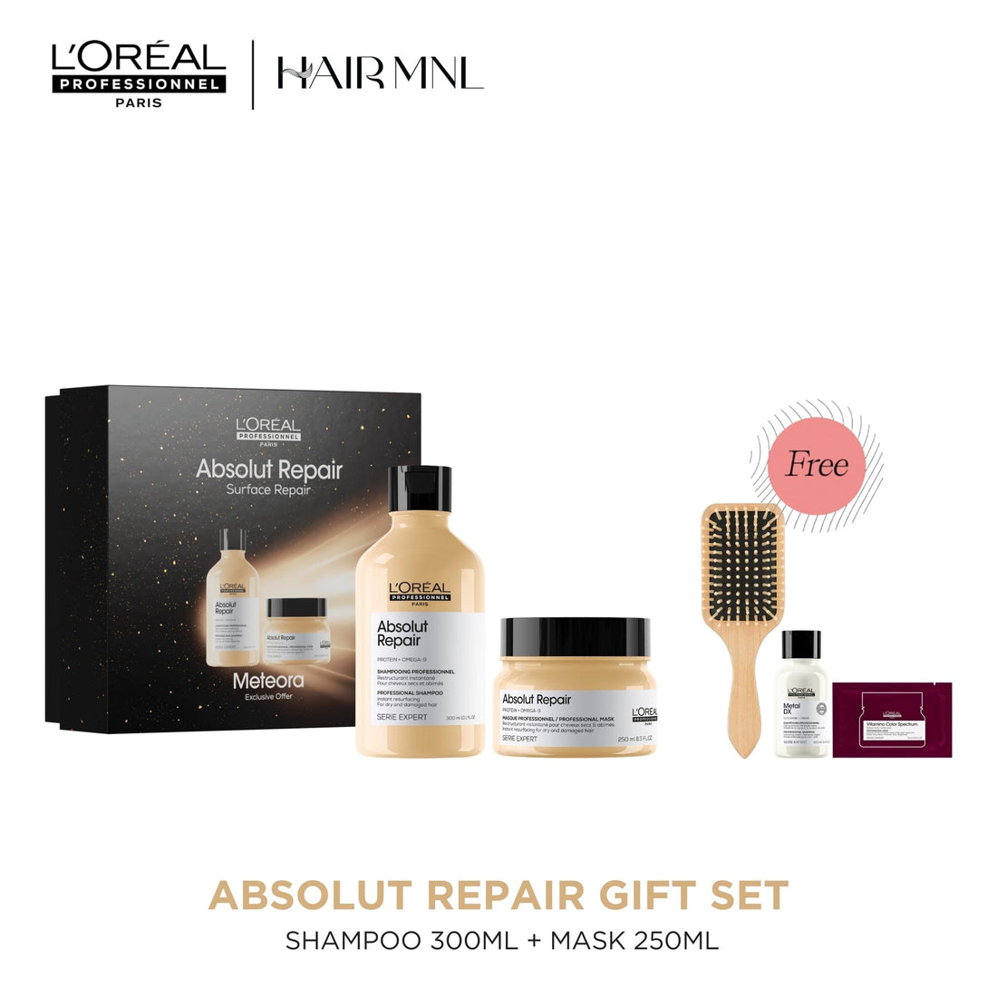HairMNL L'Oreal L'Oréal Professionnel Serie Expert Absolut Repair Limited-Edition Holiday Gift Set 