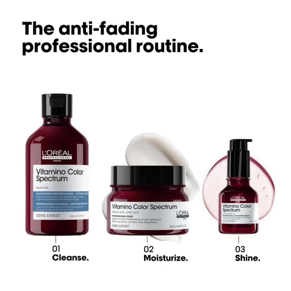 L'Oréal Professionnel Serie Expert Vitamino Color Spectrum Anti-Fading Routine for Light Brown Hair - HairMNL