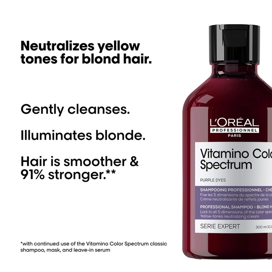 L'Oréal Professionnel Serie Expert Vitamino Color Spectrum Purple Shampoo 300ml - HairMNL