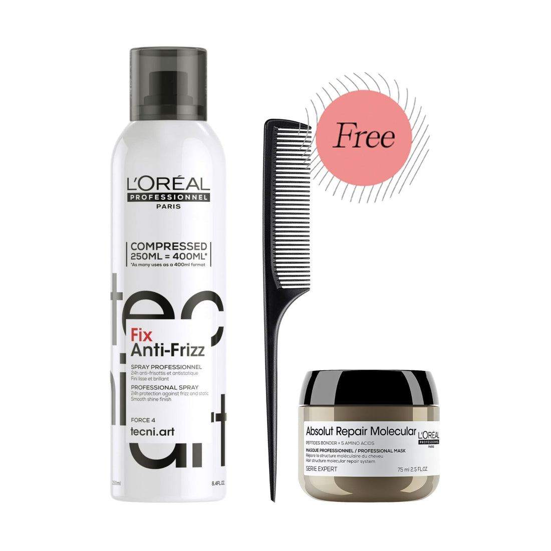 L'Oreal Professionnel Tecni.Art Fix Anti-Frizz Spray 250ml with free gifts - HairMNL