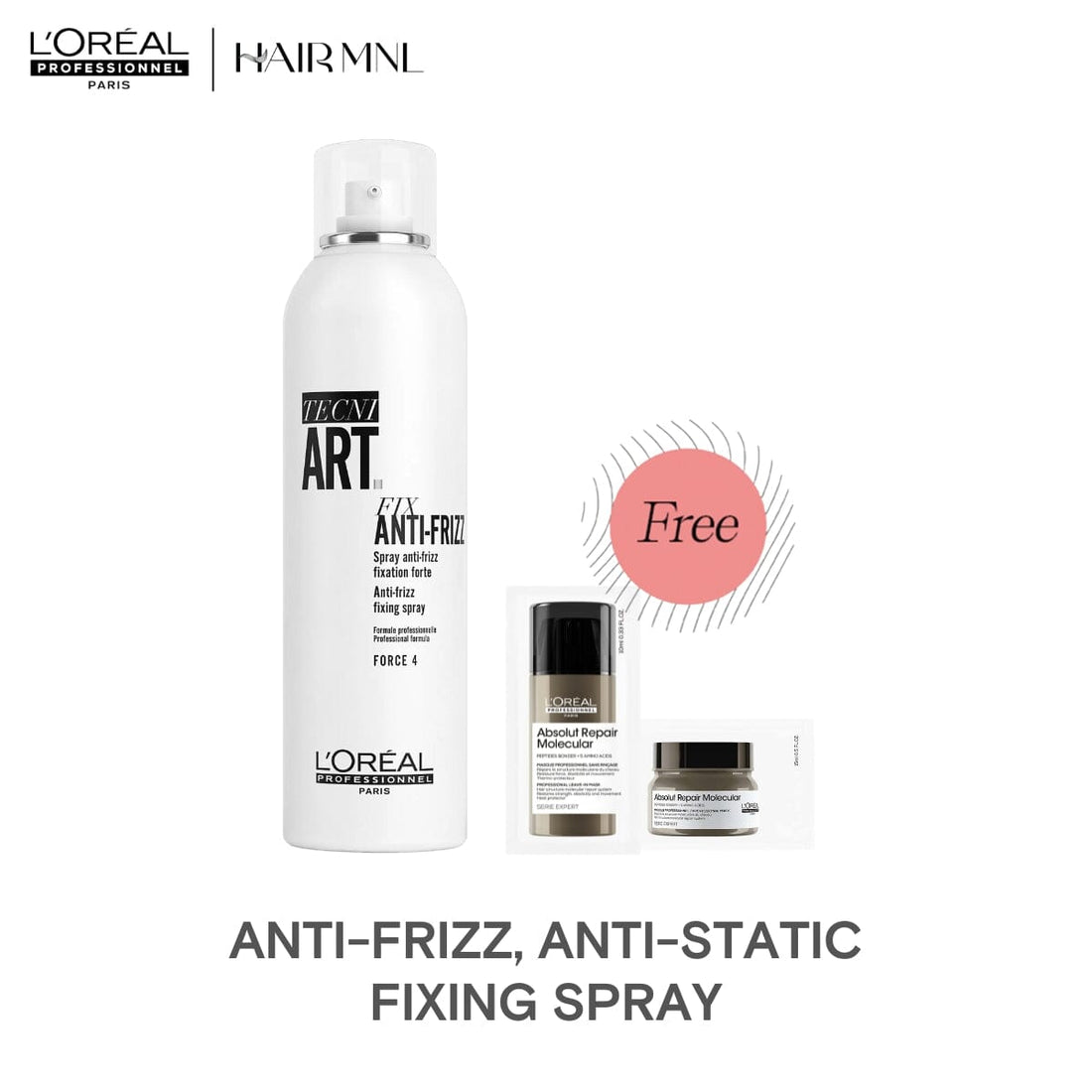 HairMNL L'Oreal L'Oreal Professionnel Tecni.Art Fix Anti-Frizz Spray 250ml 