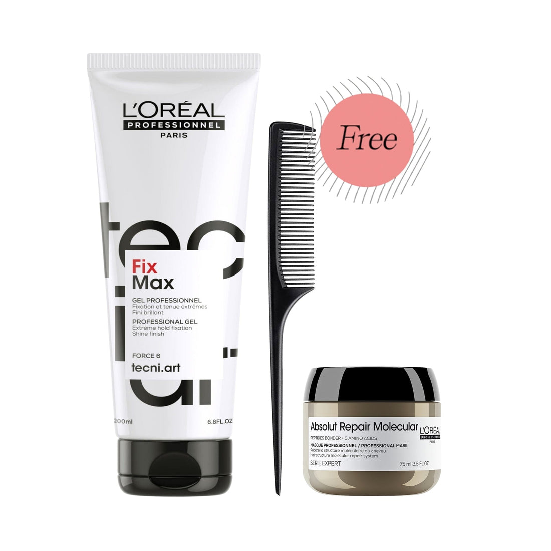 L'Oreal Professionnel Tecni.Art Fix Max Gel for Extra Hold 200ml with free gifts - HairMNL
