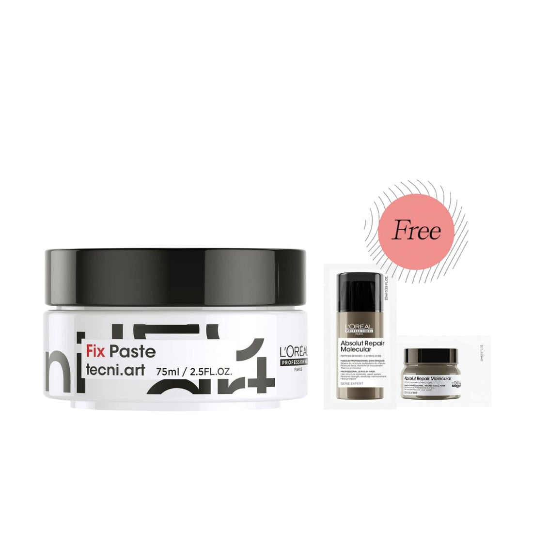 HairMNL L'Oreal L'Oreal Professionnel Tecni.Art Fix Paste 75ml FREE ARM Leave-In 10ml & Rinse-Off Mask 15ml + 75ml 