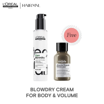 L'Oreal Professionnel Tecni.Art Flex Blowdry Pre-Styling Cream 150ml with FREE Absolut Repair Molecular 100ml - HairMNL