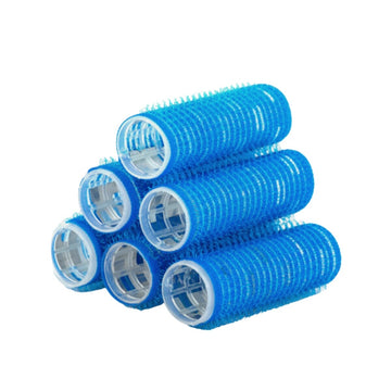 HairMNL Le Couleur Le Couleur Velcro Rollers Aluminum Core Dark Blue (6 pcs) 