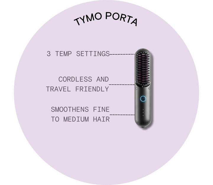 TYMO Porta Portable Hair Straightening Brush HC-120 - HairMNL