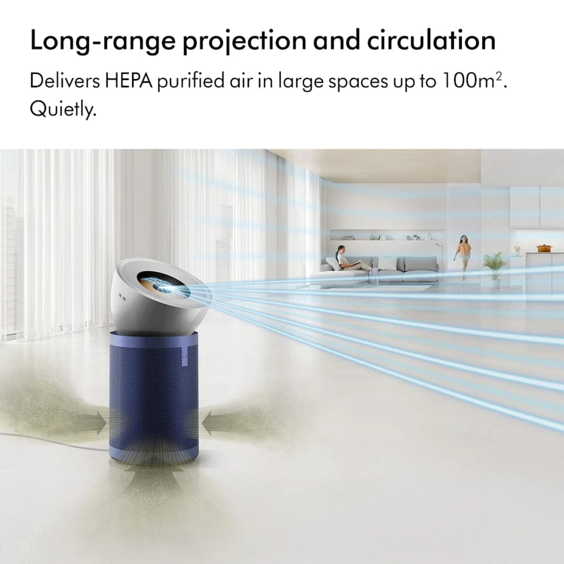 Dyson Purifier Big + Quiet Formaldehyde Air Purifier BP03 - Bright Nickel/Prussian Blue - HairMNL