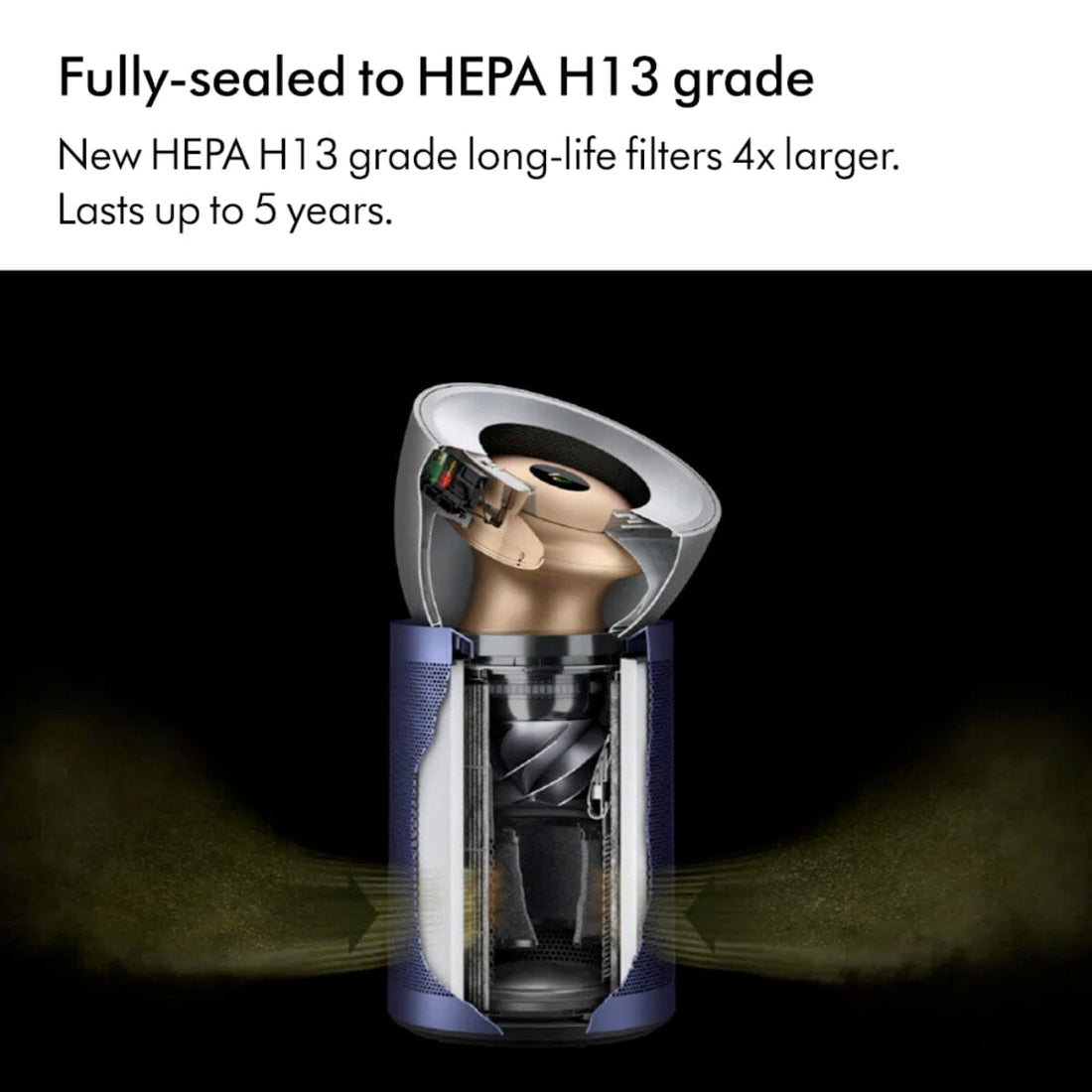 Dyson Purifier Big + Quiet Formaldehyde Air Purifier BP03 - Bright Nickel/Prussian Blue - HairMNL