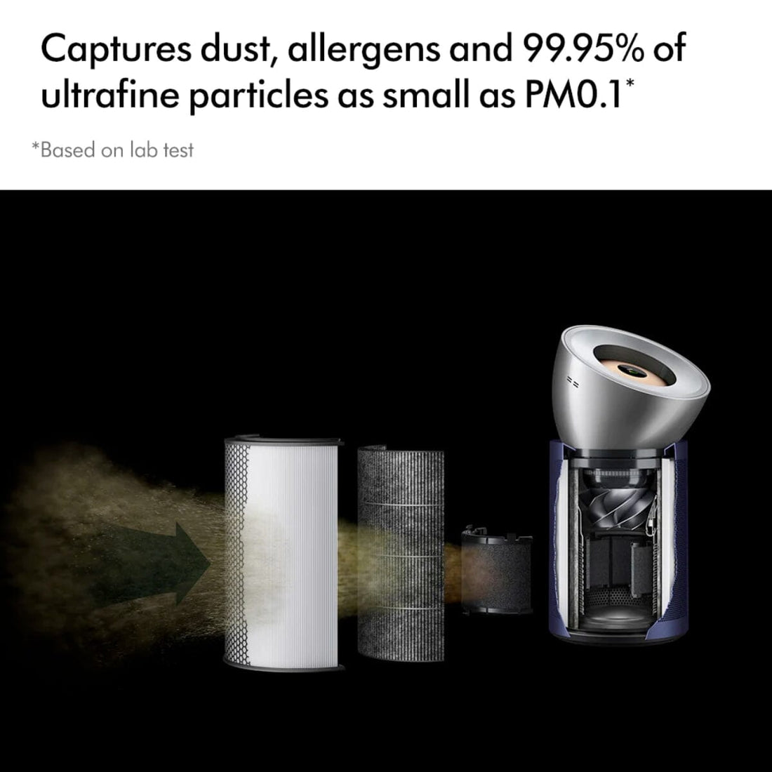 Dyson Purifier Big + Quiet Formaldehyde Air Purifier BP03 - Bright Nickel/Prussian Blue - HairMNL