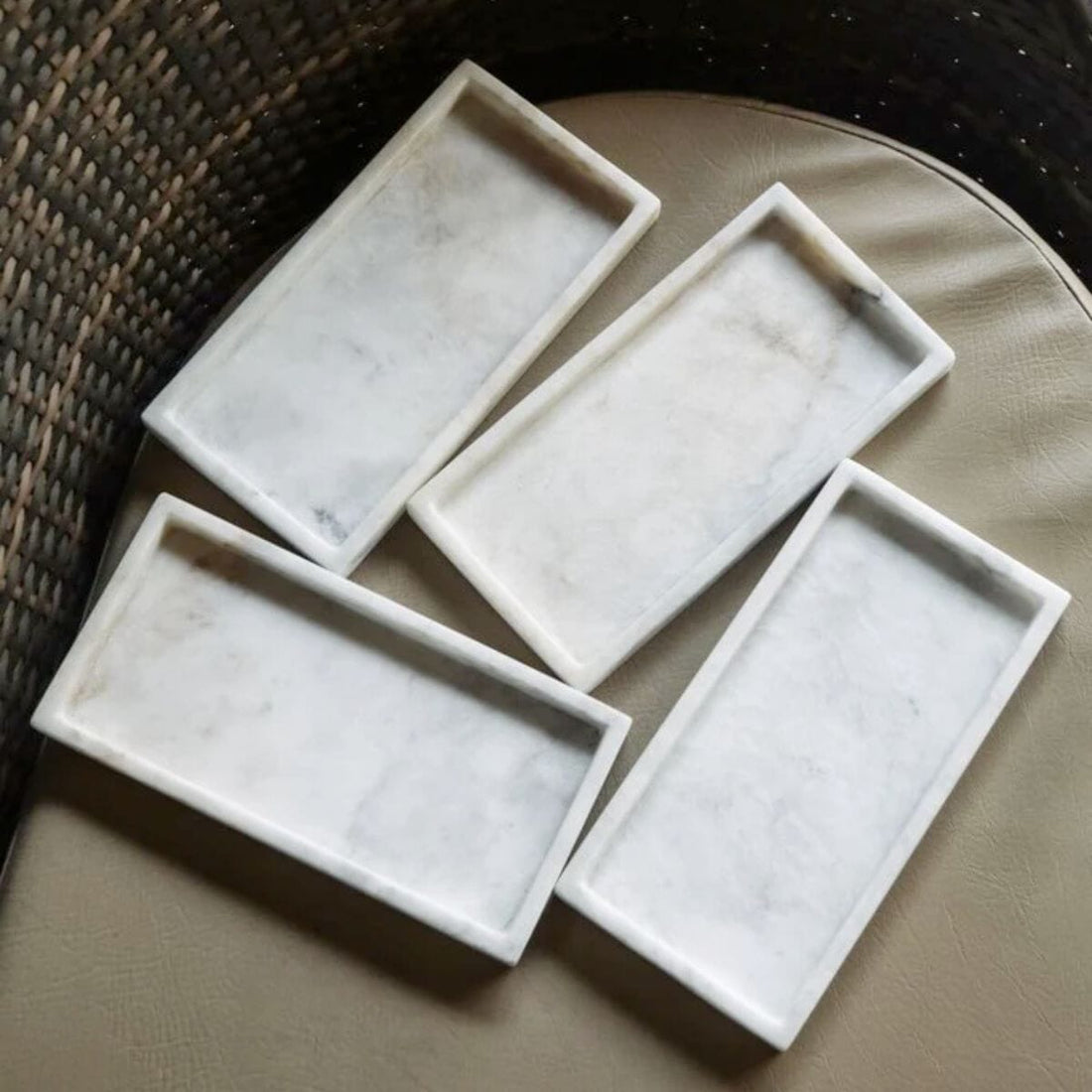 HairMNL Marble Supply Rectangle Marble Bath Tray 