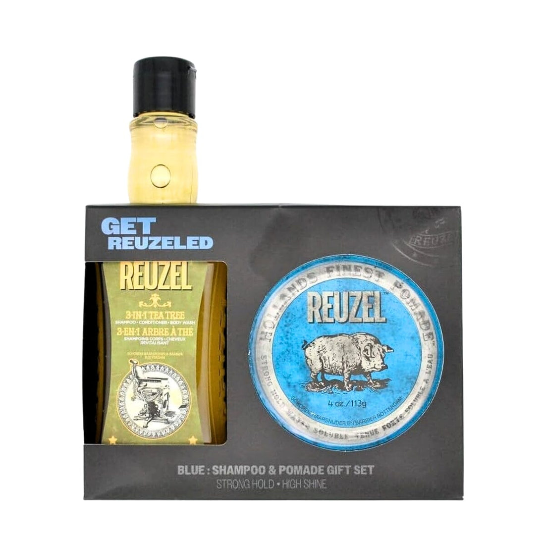 Reuzel Blue Pomade & 3-in-1 Shampoo Gift Set