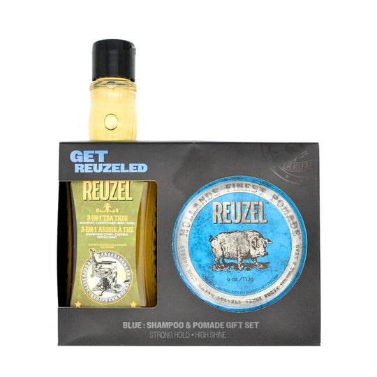 Reuzel Blue Pomade & 3-in-1 Shampoo Gift Set