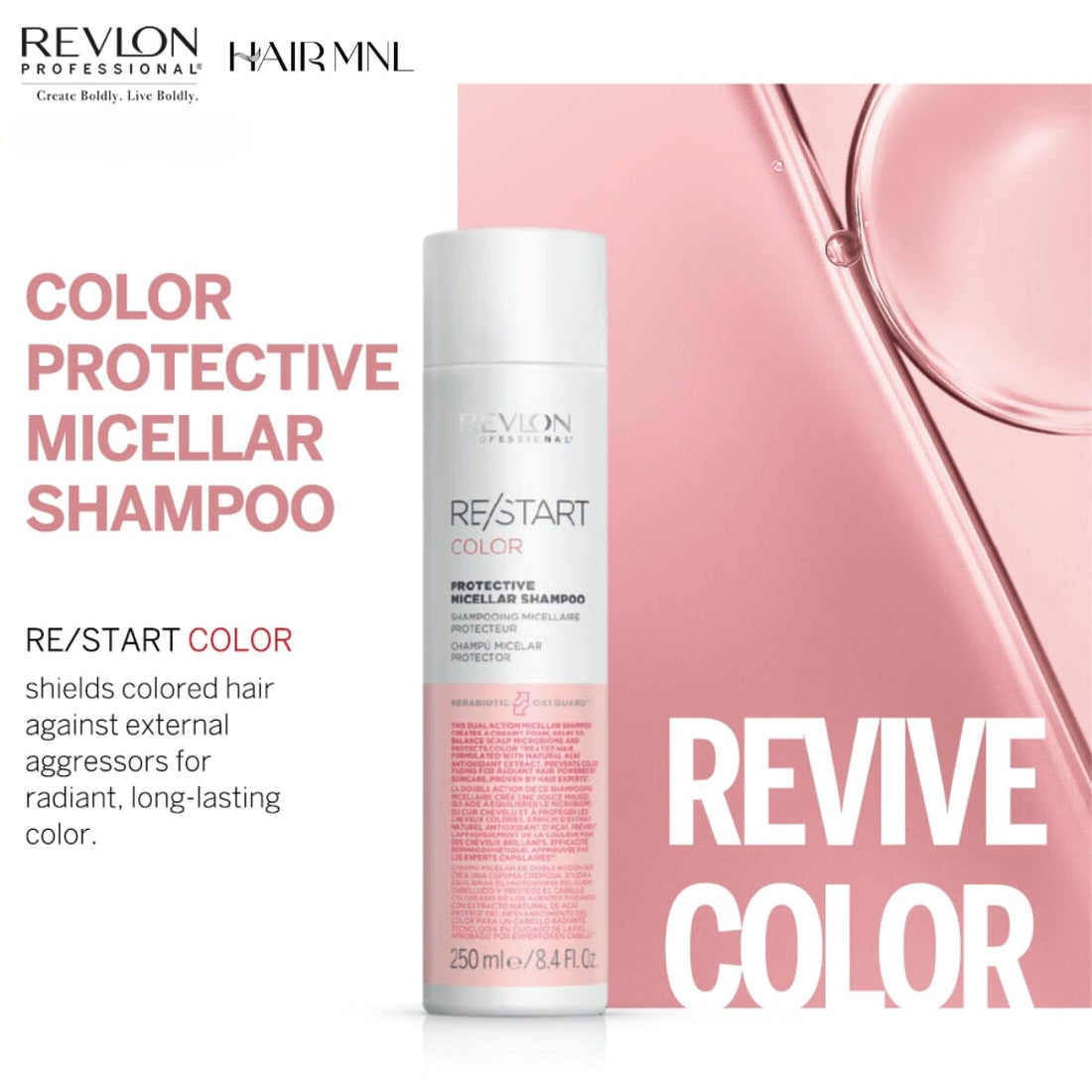 Revlon Professional ReStart Color Protective Micellar Shampoo 250ml - HairMNL