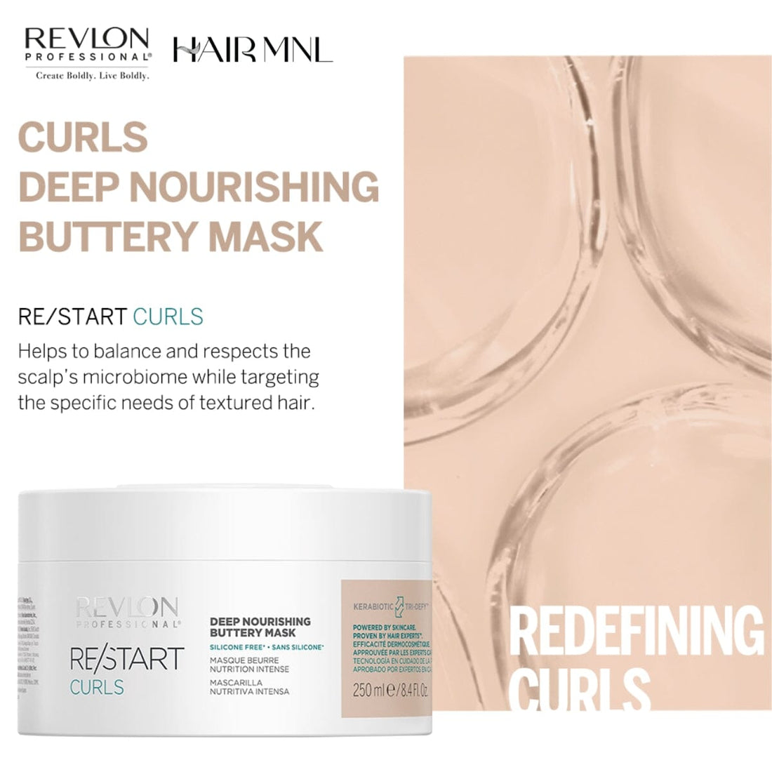 Revlon Professional ReStart Curls Deep Nourishing Buttery Mask 250ml Benefits