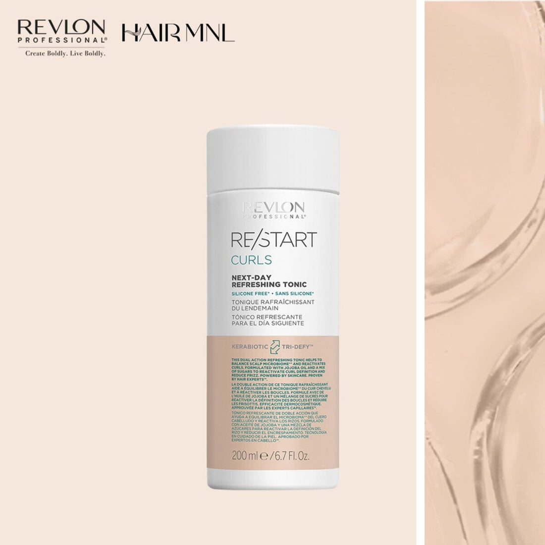 Revlon Professional ReStart Curls Next-Day Refreshing Tonic 200ml