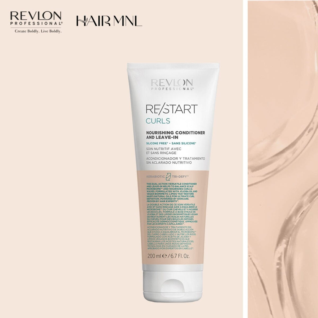 Revlon Professional ReStart Curls Nourishing Conditioner and Leave-In 200ml
