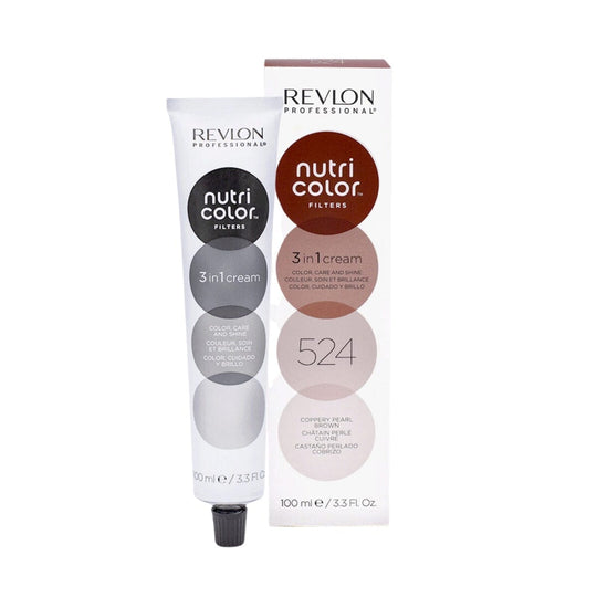 Revlon Professional Semi Permanent Nutri Color Creme 100ml 524 Coppery Pearl Brown