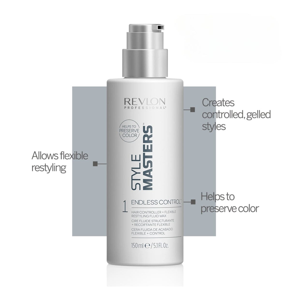 Revlon Professional Style Masters Double or Nothing Endless Control Fluid Wax 150ml - HairMNL