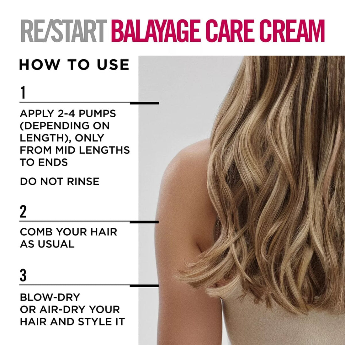 Revlon Professional ReStart Color Balayage Care Cream 150ml Steps - HairMNL