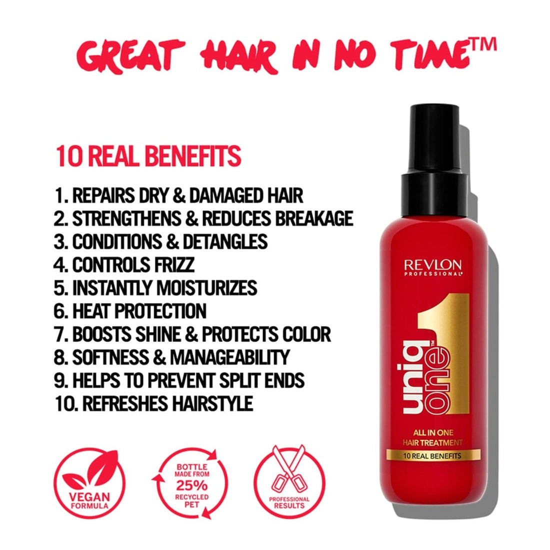 Revlon Professional UniqOne All in One Hair Treatment 150ml - Classic Fragrance Benefits