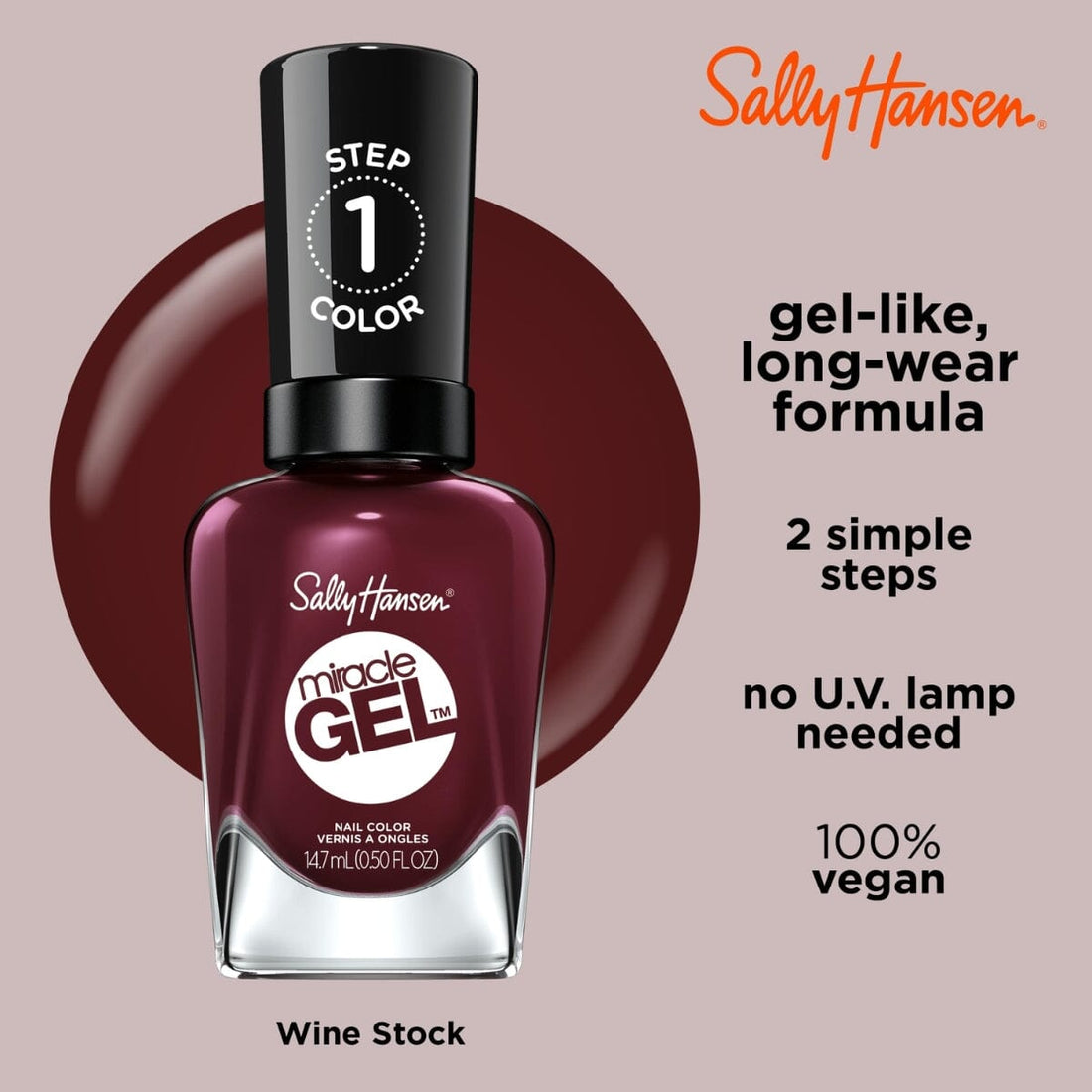 Sally Hansen Sally Hansen Miracle Gel - Wine Stock