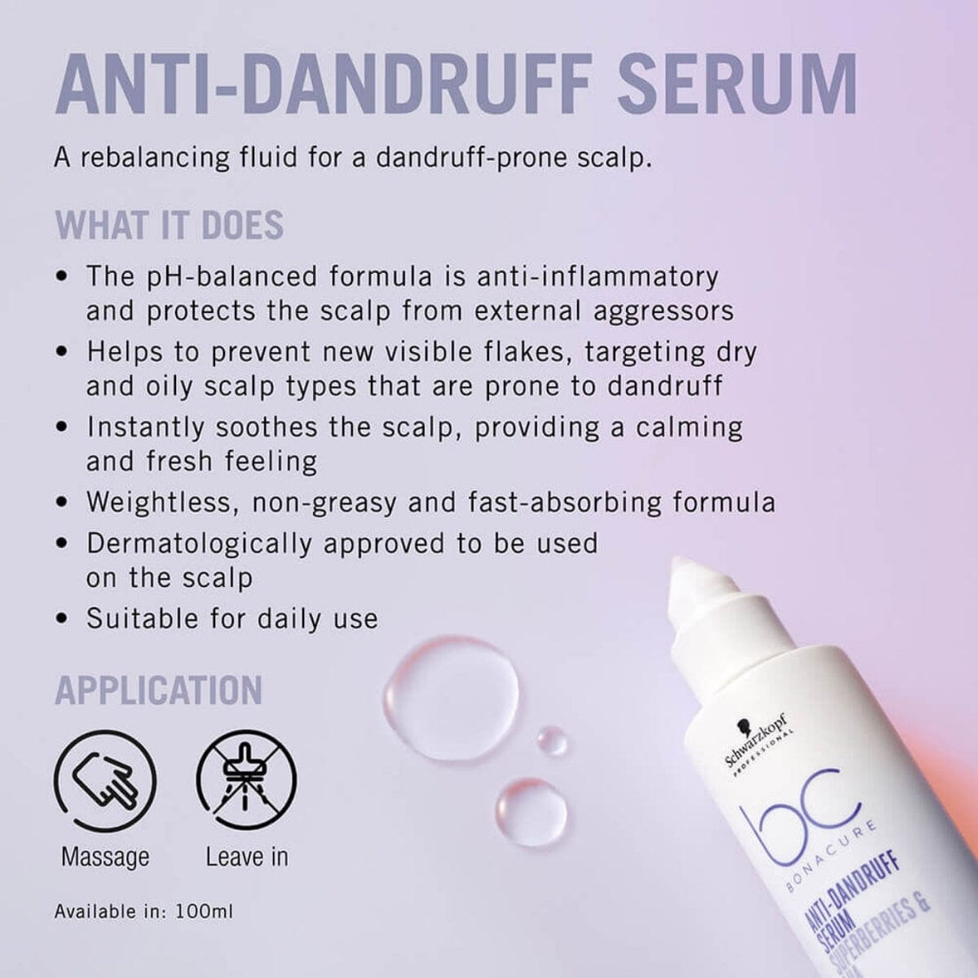 Schwarzkopf Professional BC Bonacure Anti-Dandruff Serum 100ml - HairMNL