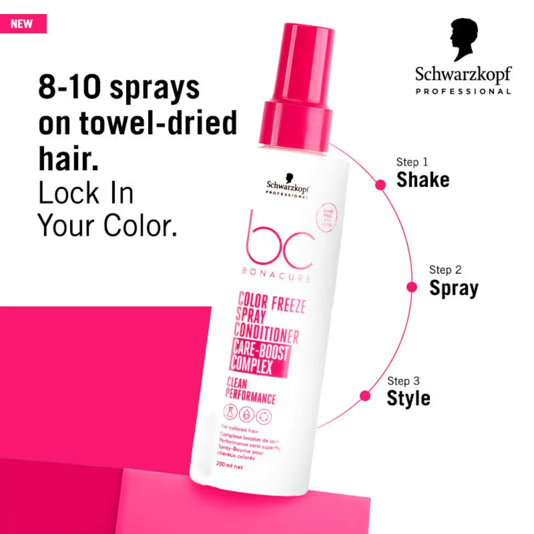 Schwarzkopf Professional BC Bonacure Color Freeze pH 4.5 Spray Conditioner 200ml - HairMNL