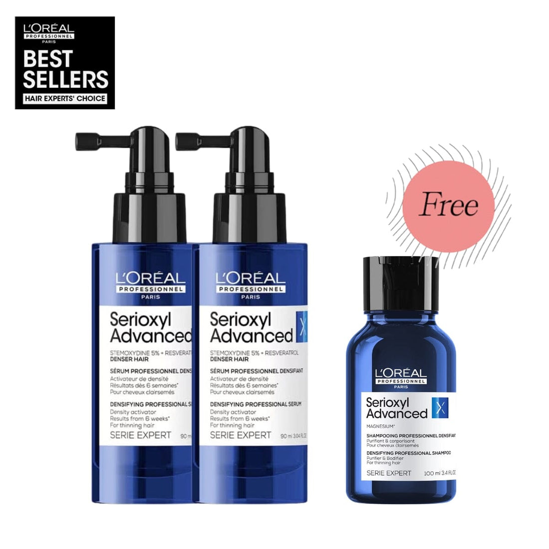 HairMNL L'Oreal L'Oréal Professionnel Serioxyl Advanced Denser Hair Serum Duo 