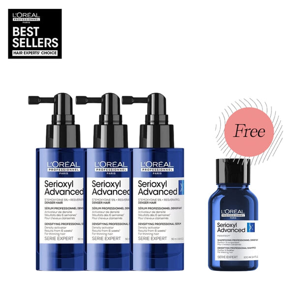 L'Oréal Professionnel Serioxyl Advanced Denser Hair Serum 3-Month Program Set