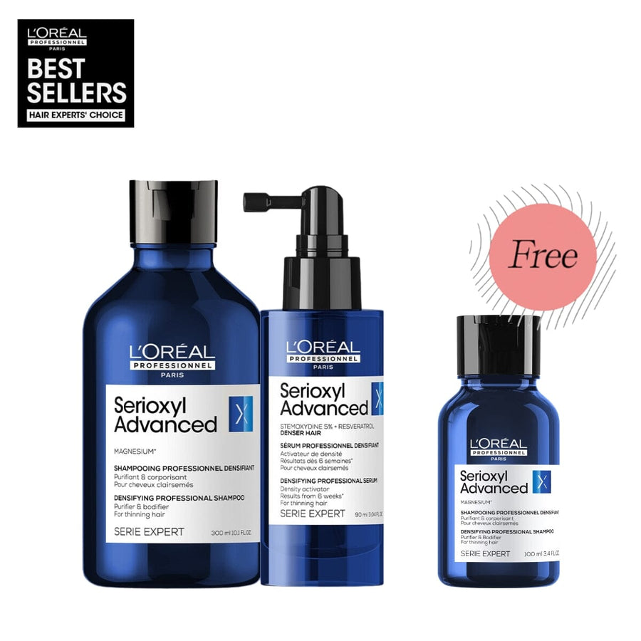 HairMNL L'Oreal L'Oréal Professionnel Serioxyl Advanced Denser Hair Shampoo & Serum Duo 300ml 