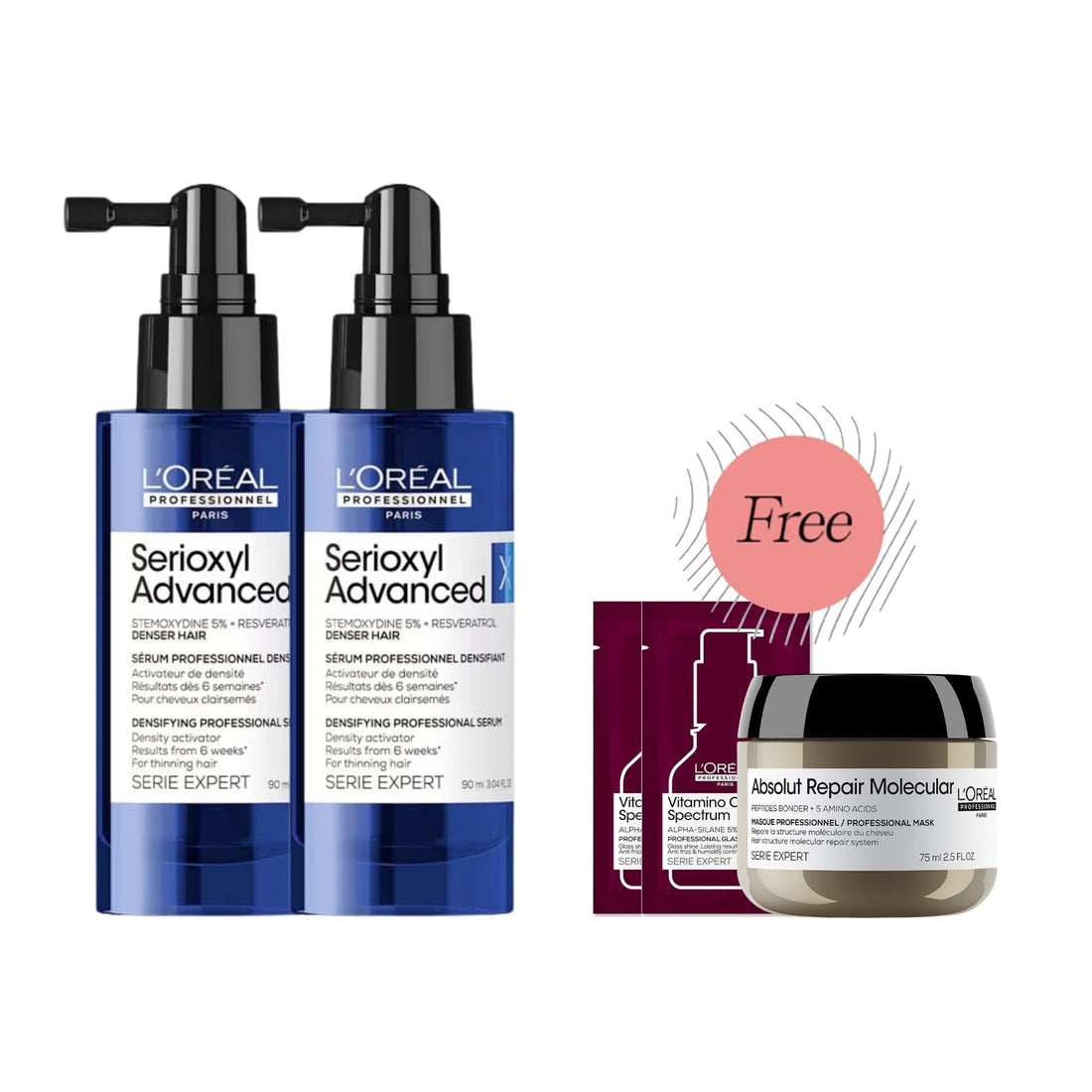 L'Oreal L'Oréal Professionnel Serioxyl Advanced Denser Hair Serum Duo