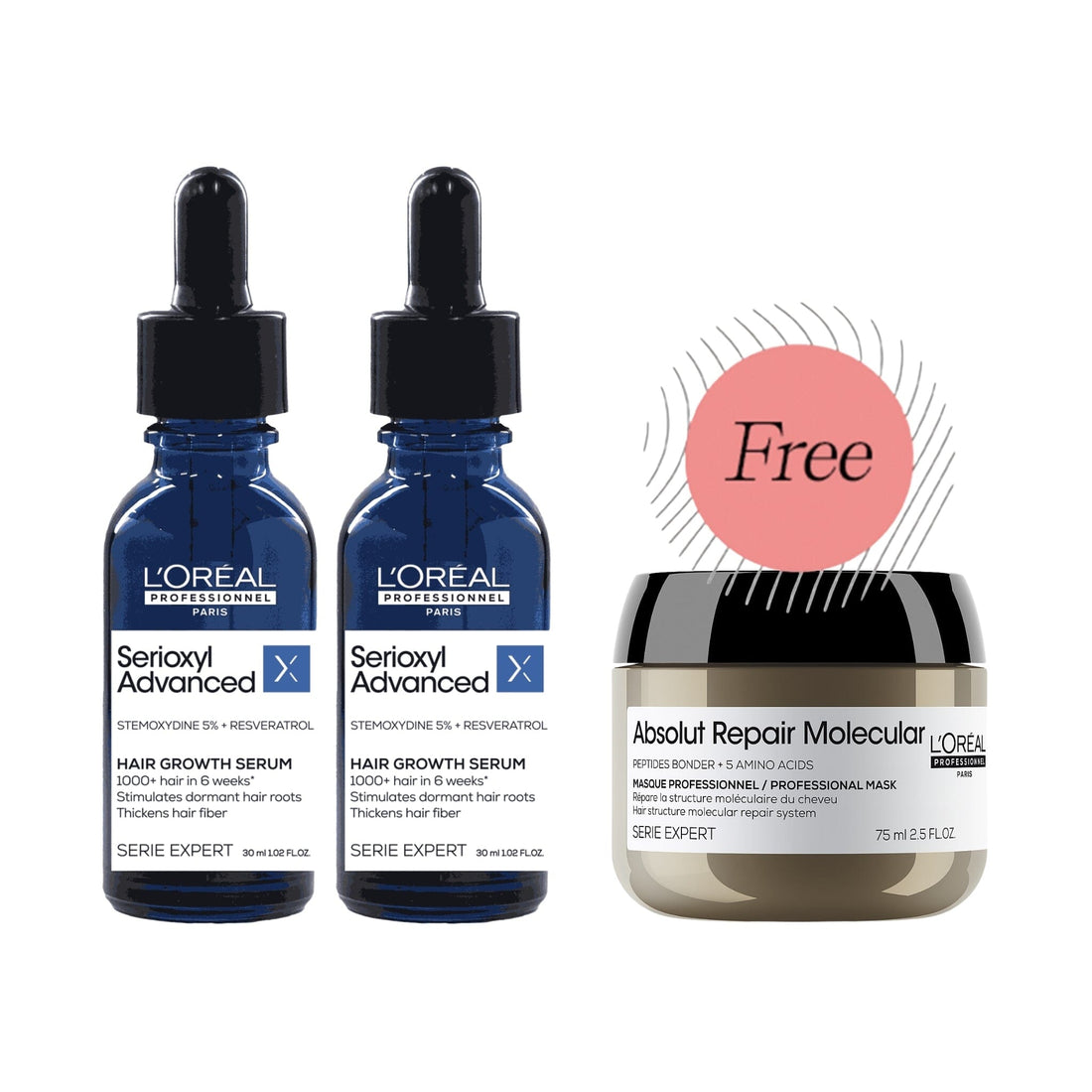 L'Oreal L'Oréal Professionnel Serioxyl Advanced Densifying Hair Serum 30ml Duo