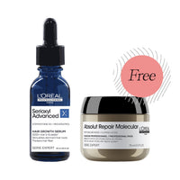 L'Oreal L'Oréal Professionnel Serioxyl Advanced Denser Hair Serum FREE Absolut Repair Molecular Masque 75ml | 30ml