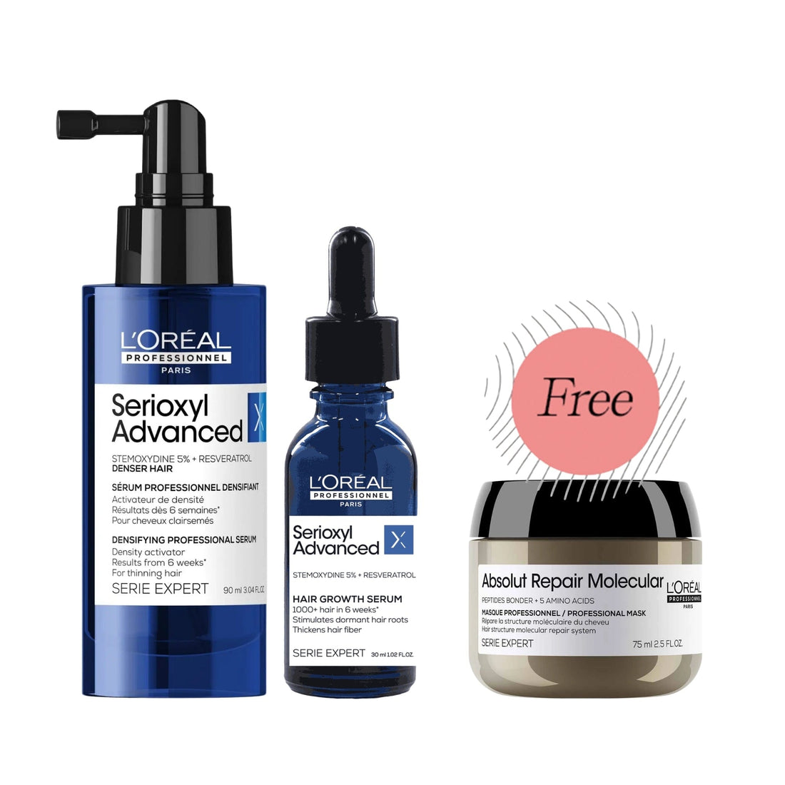 L'Oreal L'Oréal Professionnel Serioxyl Advanced Densifying Hair Serum Duo Bundle