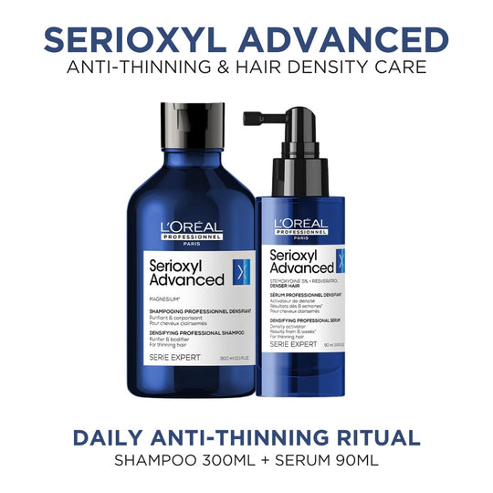 L'Oréal Professionnel Serioxyl Advanced Denser Hair Shampoo & Serum Duo 300ml - HairMNL