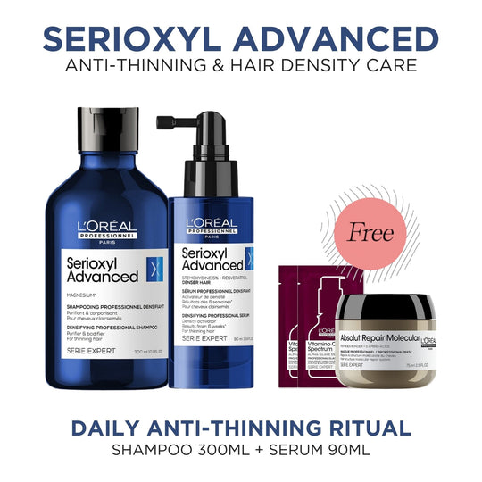 L'Oreal L'Oréal Professionnel Serioxyl Advanced Denser Hair Shampoo & Serum Duo 300ml