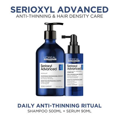 L'Oréal Professionnel Serioxyl Advanced Denser Hair Shampoo & Serum Duo 500ml - HairMNL