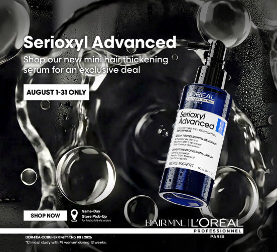 Shop Serioxyl Advanced new mini hair thickening serum for an exclusive deal at HairMNL