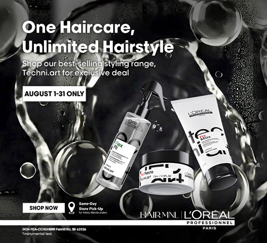 Shop L'Oreal Professionnel Tecni.art best-selling styling range. Exclusive deals at HairMNL August 1-31 only