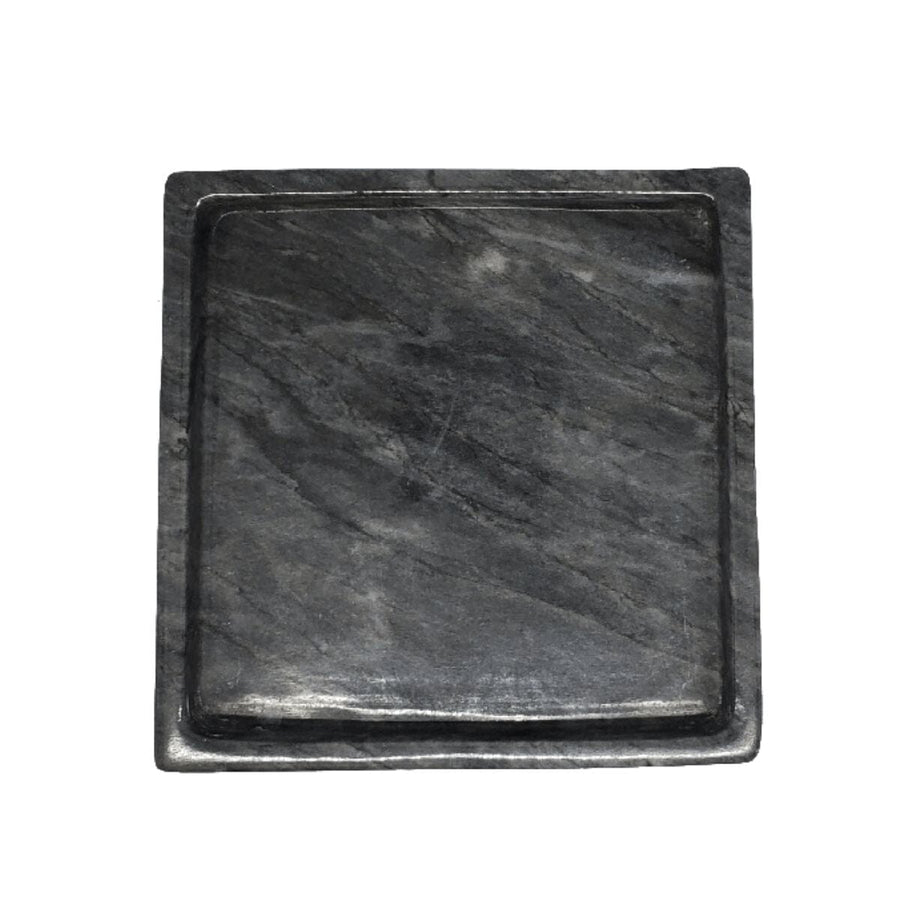 HairMNL Marble Supply Square Marble Bath Tray 6x6" Black 