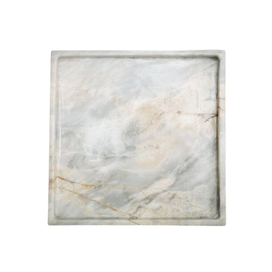 Marble Supply Square Marble Bath Tray 6x6" Century