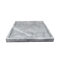 Marble Supply Square Marble Bath Tray 8x8" Gray