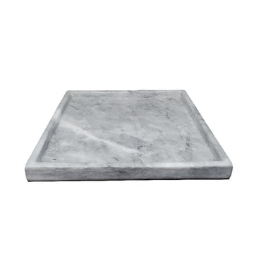 HairMNL Marble Supply Square Marble Bath Tray 8x8" Gray 