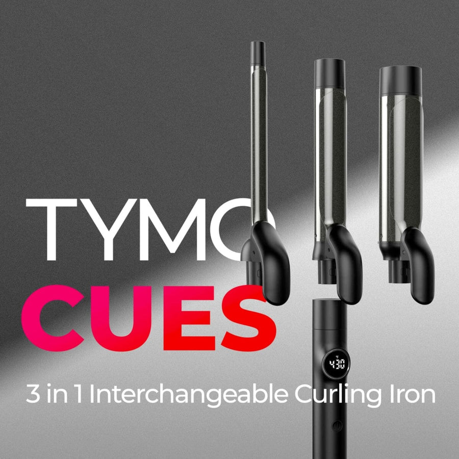 HairMNL TYMO Cues 3-in-1 Interchangeable Curling Iron Black HC-502 barrels