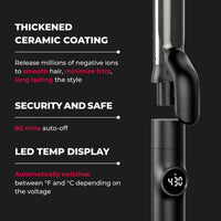 HairMNL TYMO Cues 3-in-1 Interchangeable Curling Iron Black HC-502 Features