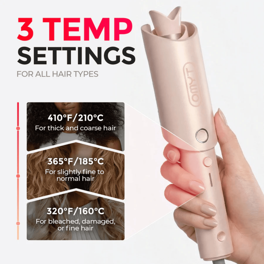 TYMO CurlPro 1 Inch Automatic Curling Iron HC503P - HairMNL