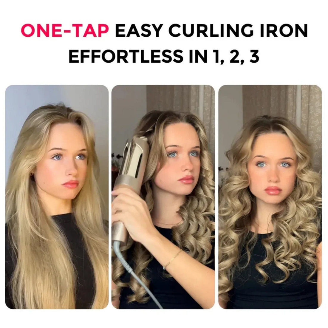 TYMO CurlPro Plus 1 Inch Automatic Curling Iron with Extended Barrel HC509G- HairMNL