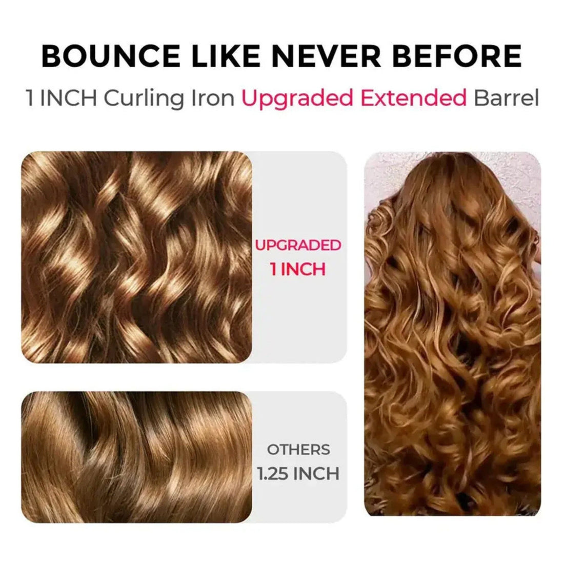 TYMO CurlPro Plus 1 Inch Automatic Curling Iron with Extended Barrel HC509G- HairMNL