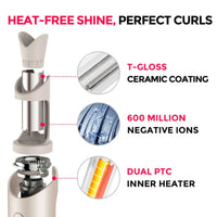 TYMO CurlPro Plus 1 Inch Automatic Curling Iron with Extended Barrel HC509G- HairMNL