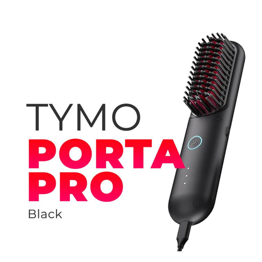 TYMO Porta Pro Portable Hair Straightening Brush Black
